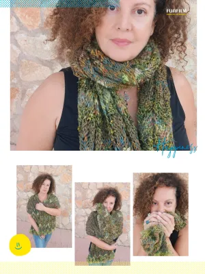 Olive Fiesta Shawl / Scarf