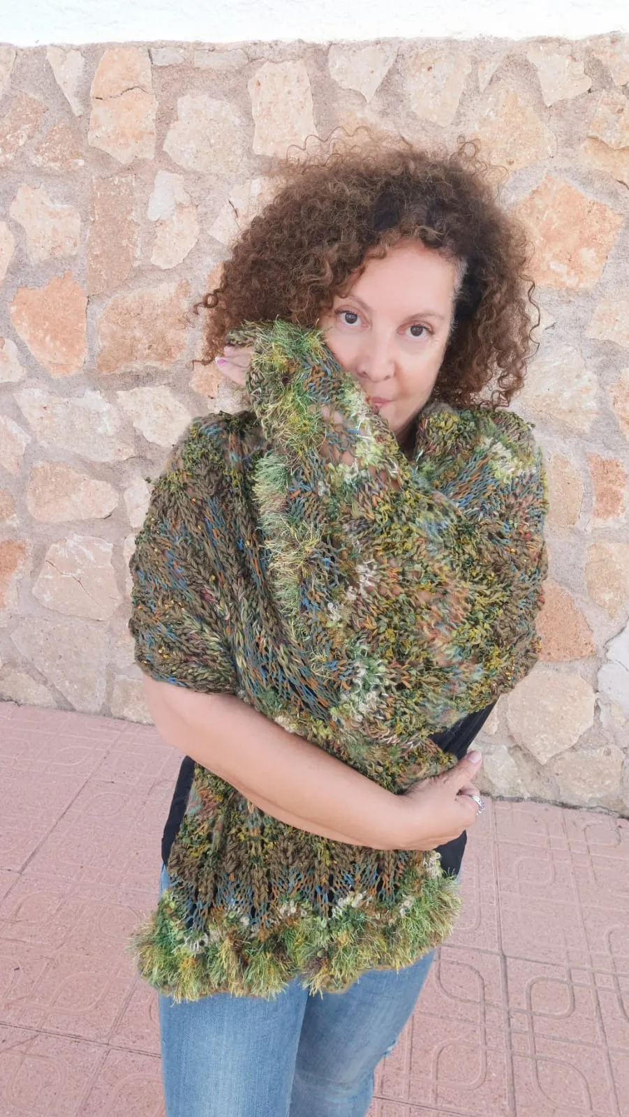 Olive Fiesta Shawl / Scarf