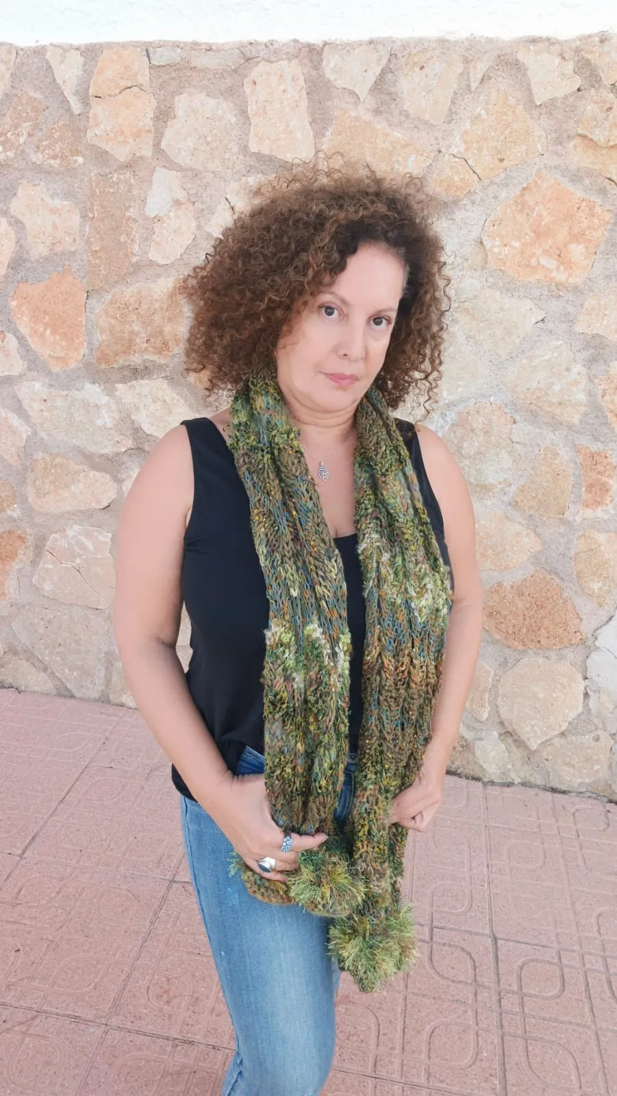 Olive Fiesta Shawl / Scarf