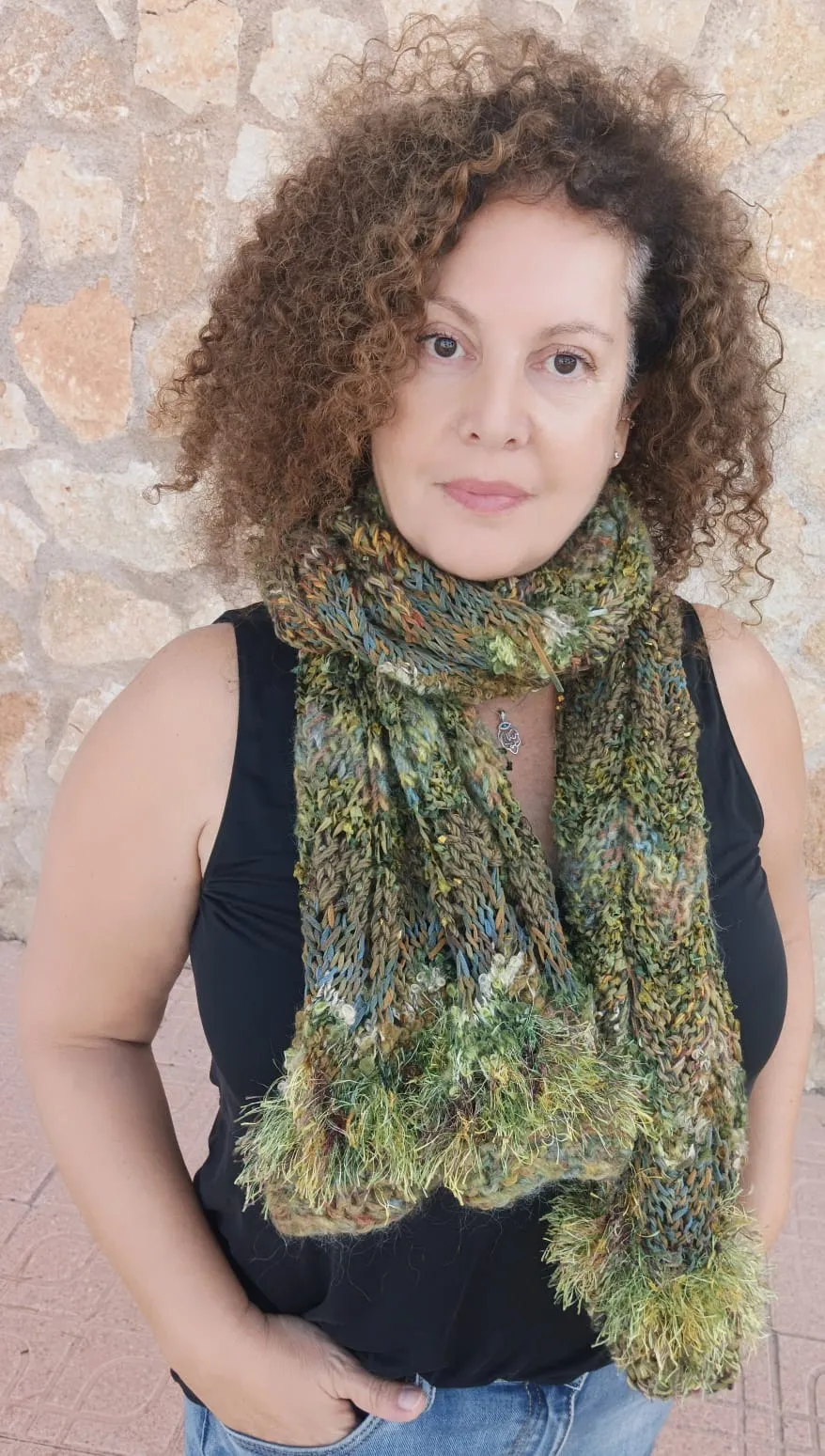 Olive Fiesta Shawl / Scarf