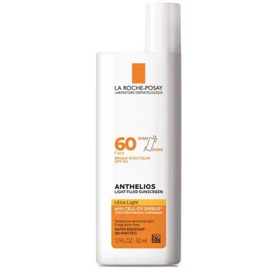 Open Box - La Roche-Posay Anthelios Sunscreen, Ultra-Light Fluid Face Sunscreen, Oxybenzone-Free Sunscreen Lotion - SPF 60 - 1.7 fl oz