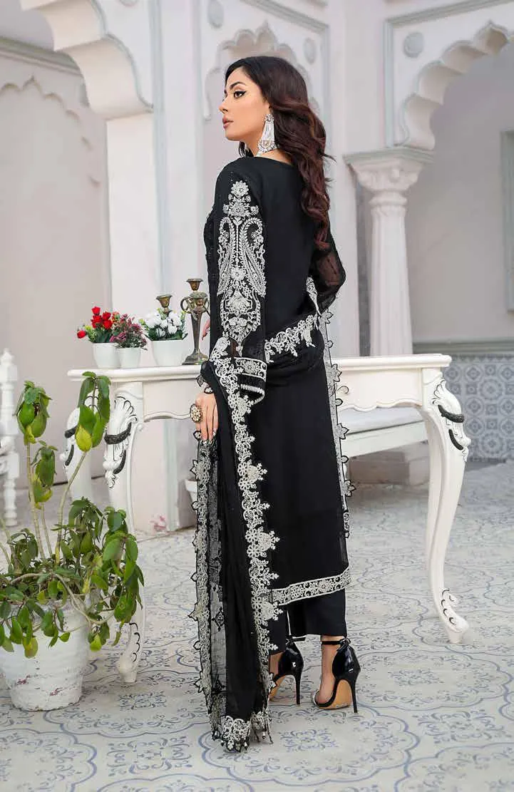 Poshak Mehrab Luxury Chiffon Collection – D-1