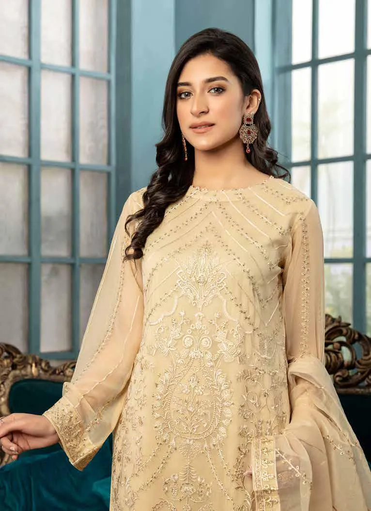 Poshak Mirha Embroidered Chiffon Collection – D-118