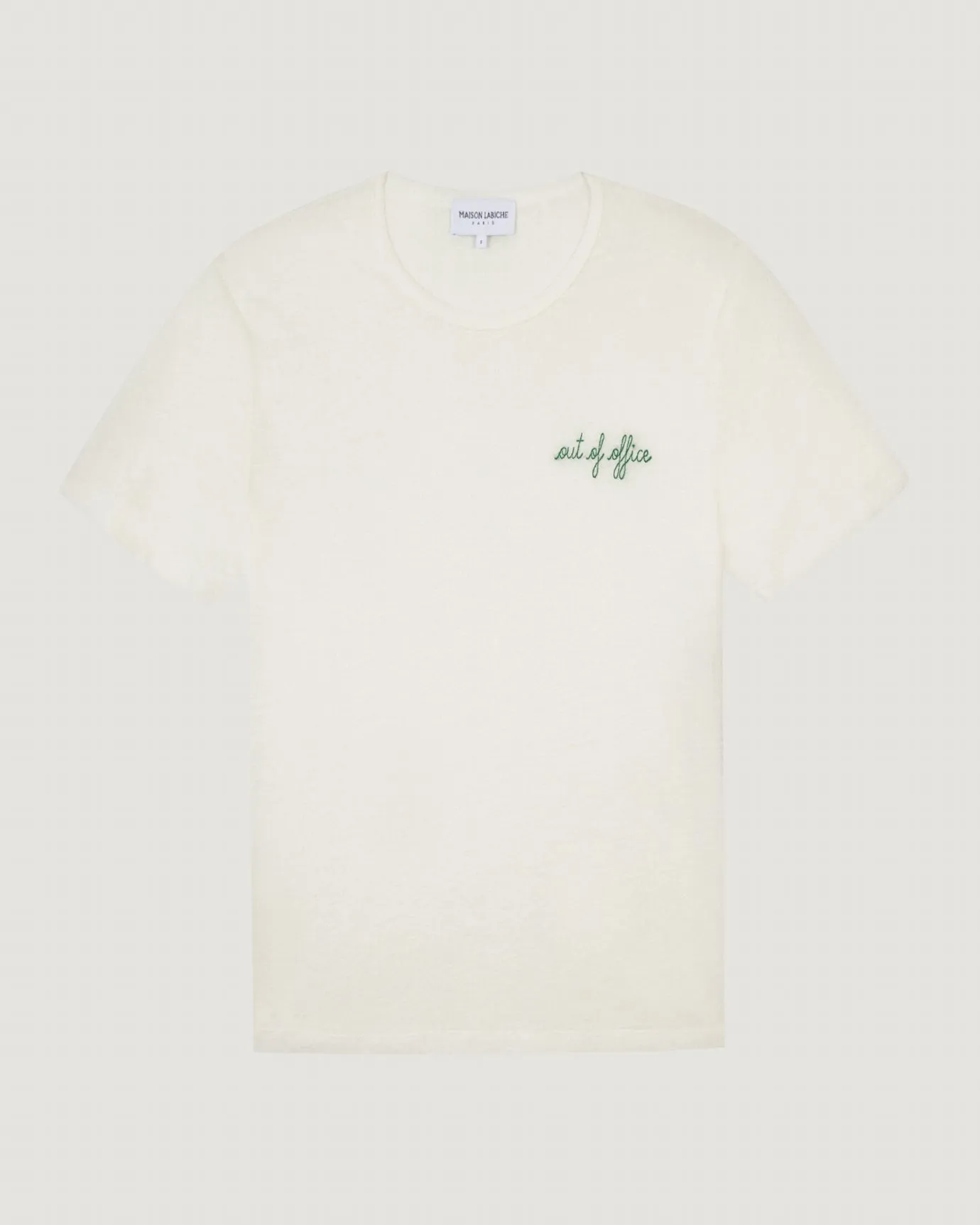 "Out Of Office" linen villiers t-shirt