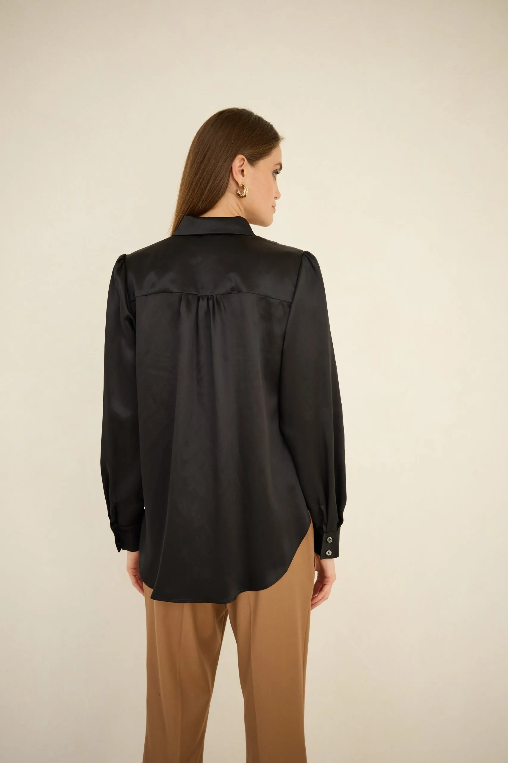 Silk Shirt Black