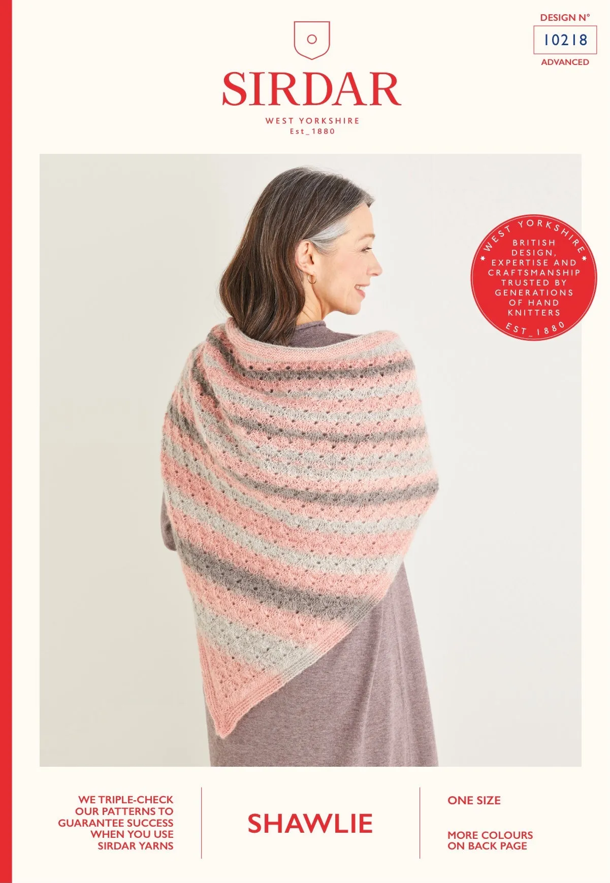 Sirdar Shawlie Knitted Wrap Pattern 10218