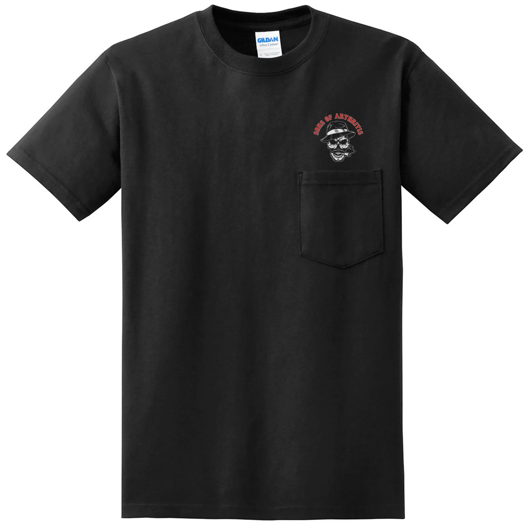 SONS OF ARTHRITIS DIRTY OL' MAN Pocket T-Shirt