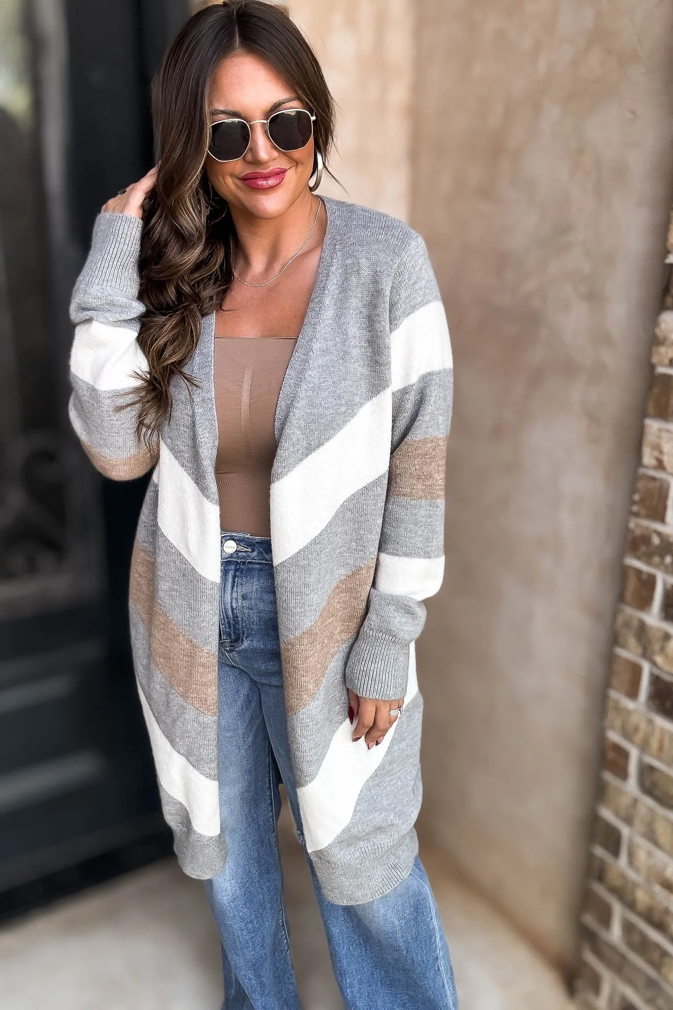 Stirpe Chevron Sweater Cardigan