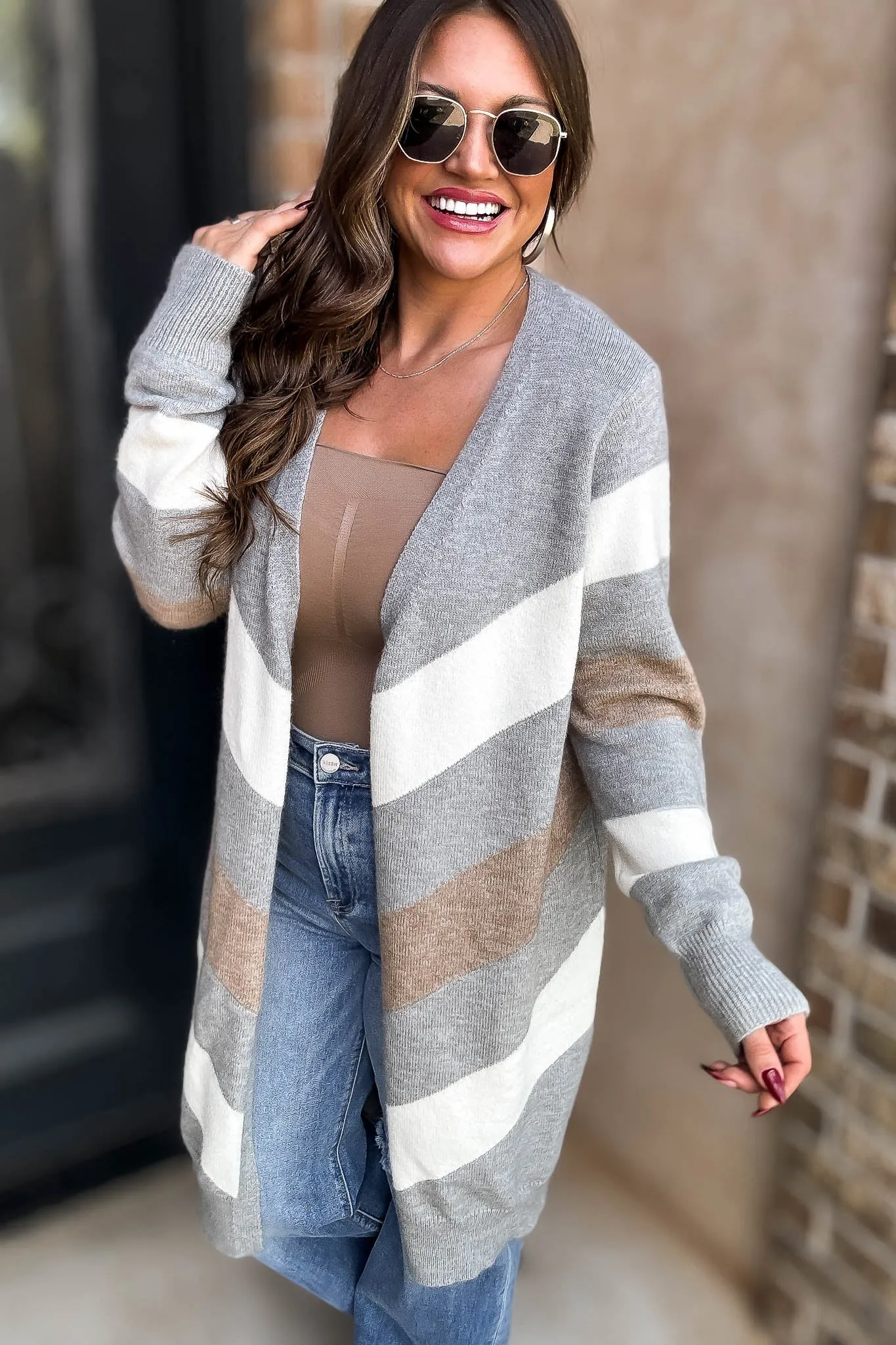 Stirpe Chevron Sweater Cardigan