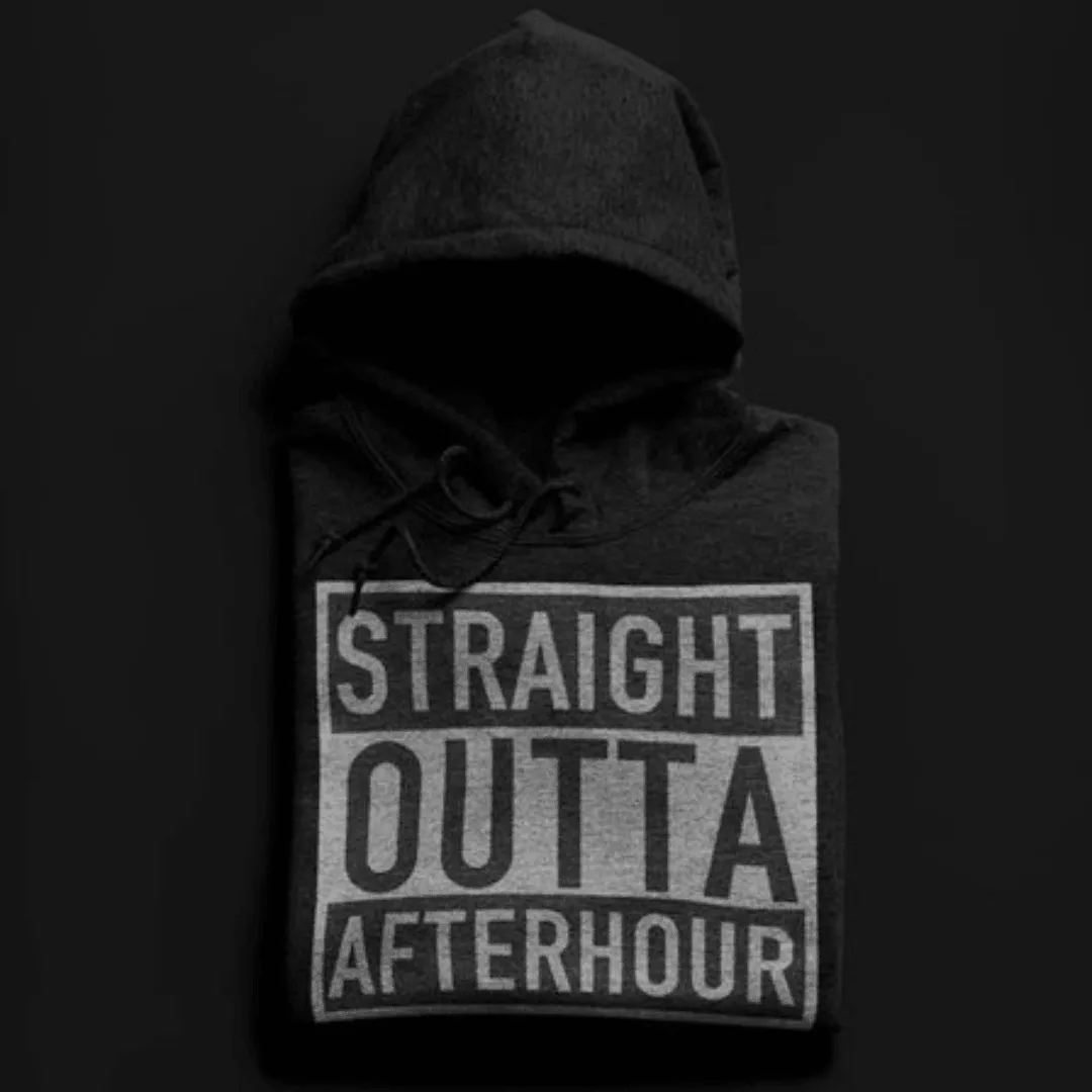 Straight Outta Afterhour Premium Hoodie (schwarz)