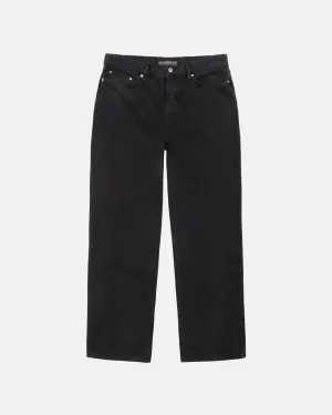 Stüssy Classic Jean Washed Canvas: Washed Black