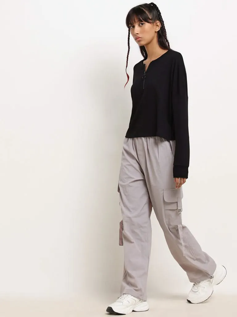 Studiofit Grey Cargo Track Pants