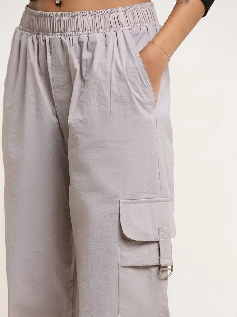 Studiofit Grey Cargo Track Pants