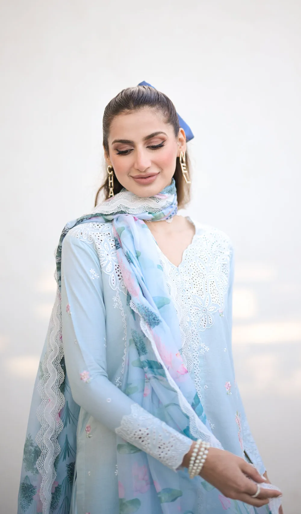 Summer Luxury Lawn '24 - Zahra (Ice Blue)