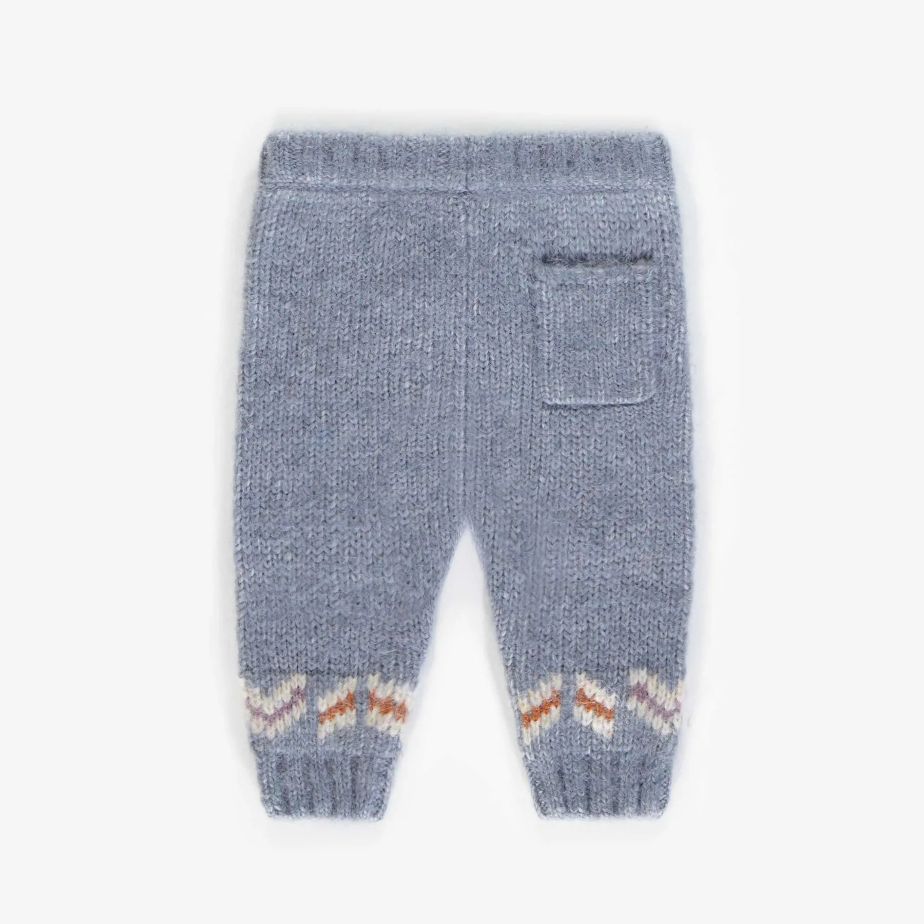 The Liam Blue Knitted Pants - BABY