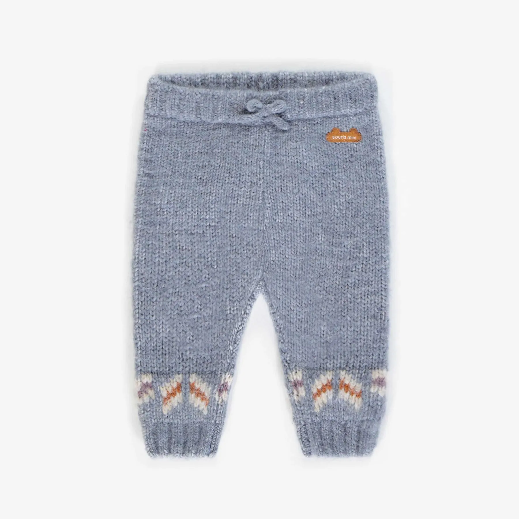 The Liam Blue Knitted Pants - BABY