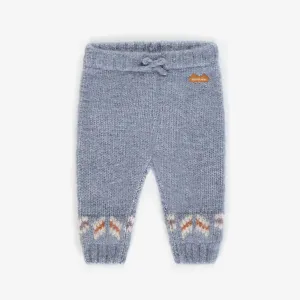 The Liam Blue Knitted Pants - BABY