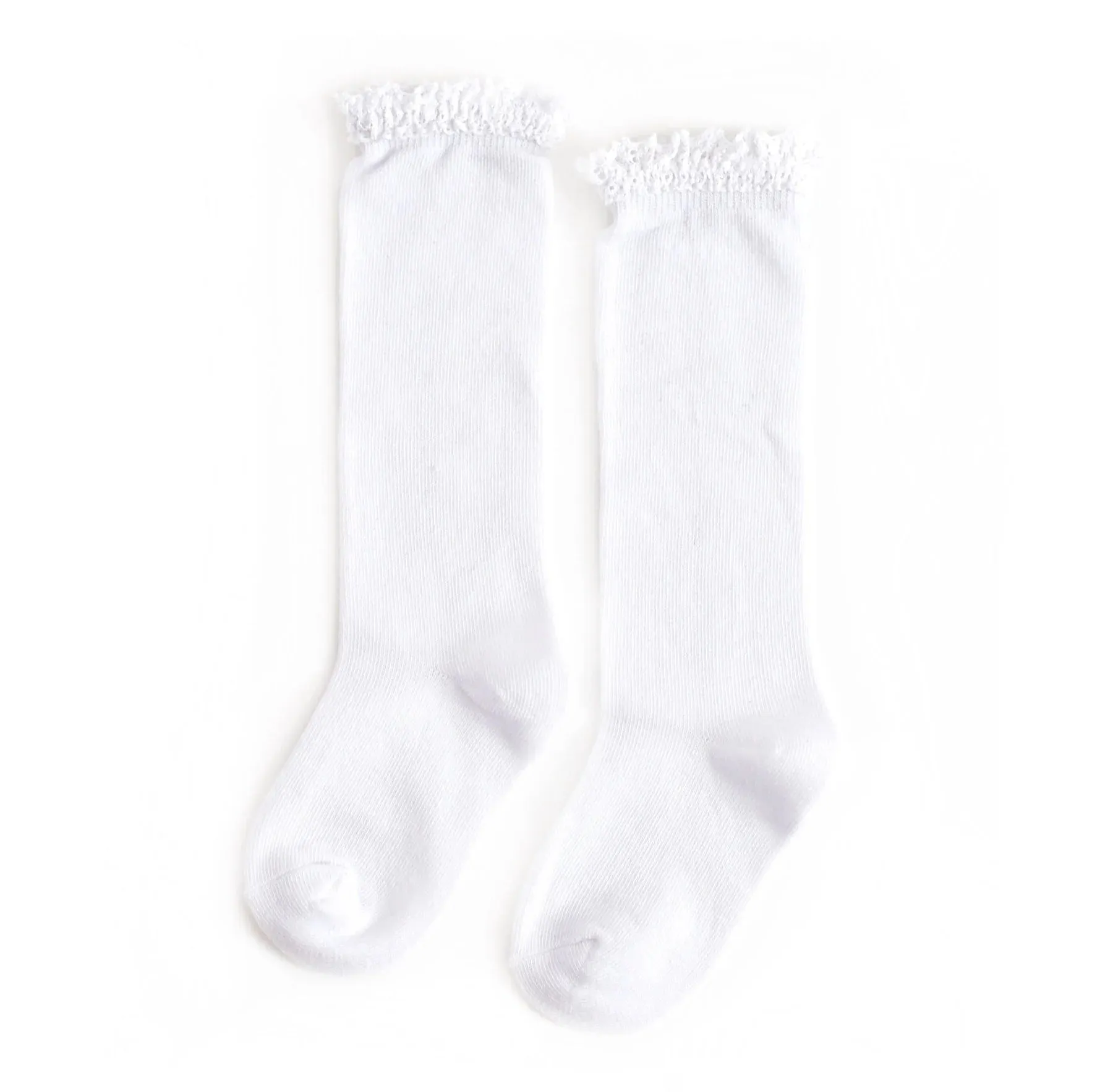 The Little Stocking Co - Knee High Socks - White Lace