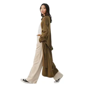 The Ralinde Long Cardigan - Capers