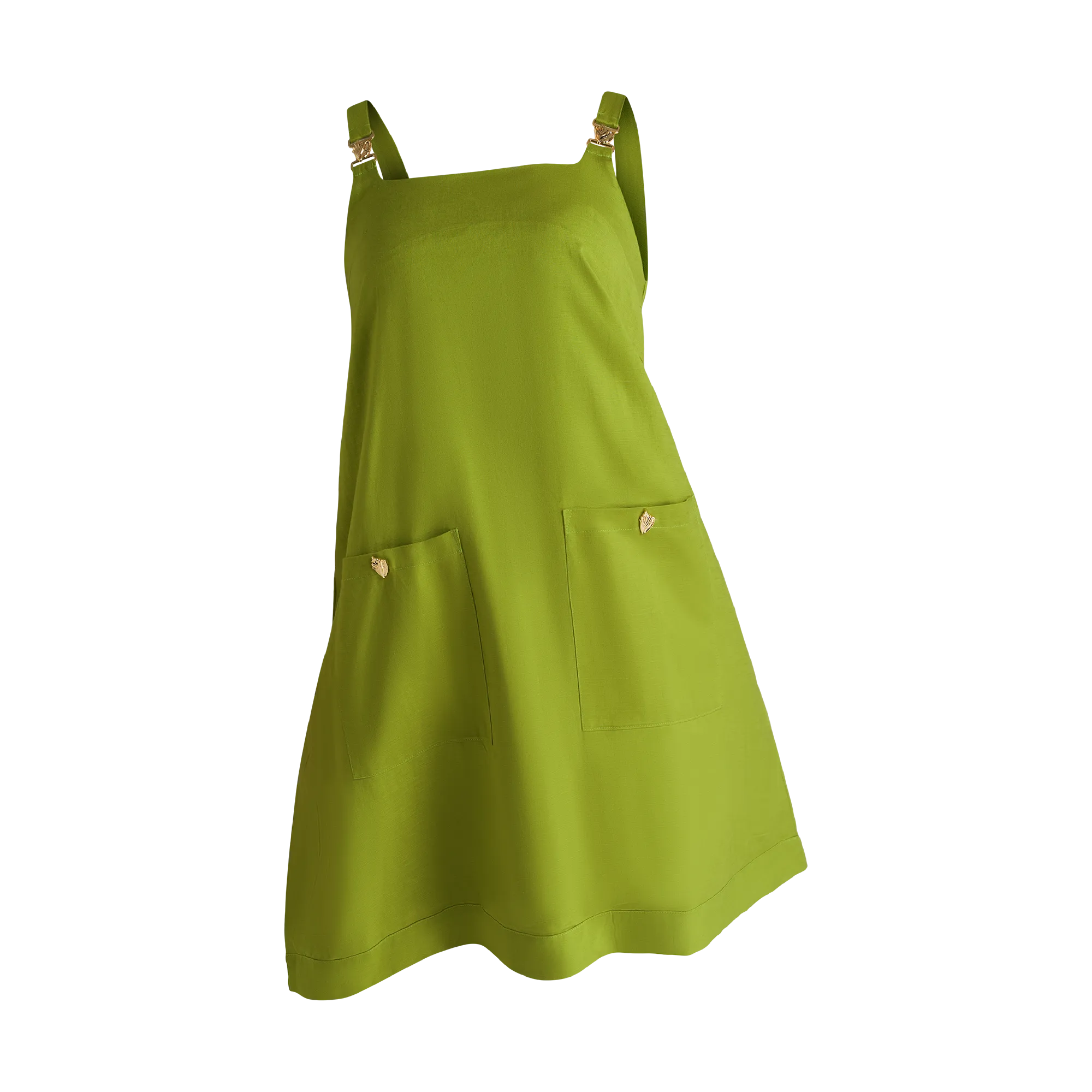 THE STROMBUS SHIFT DRESS-CHARTREUSE