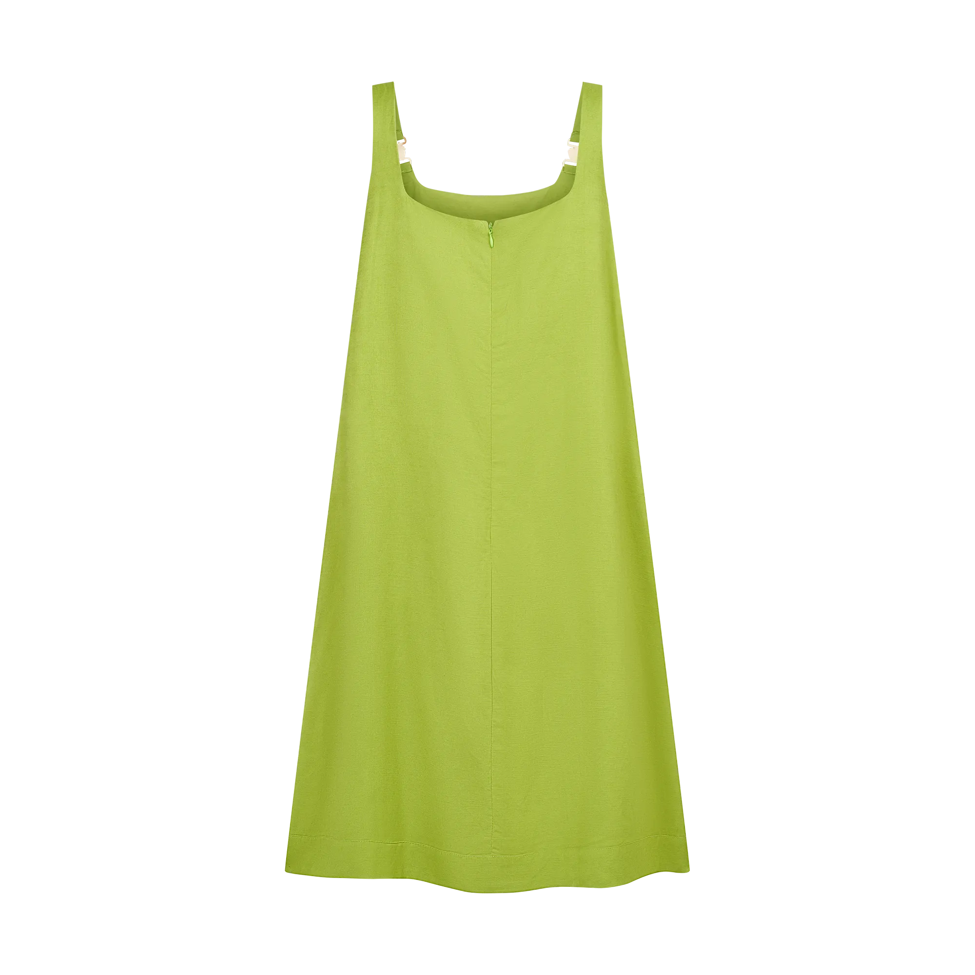 THE STROMBUS SHIFT DRESS-CHARTREUSE