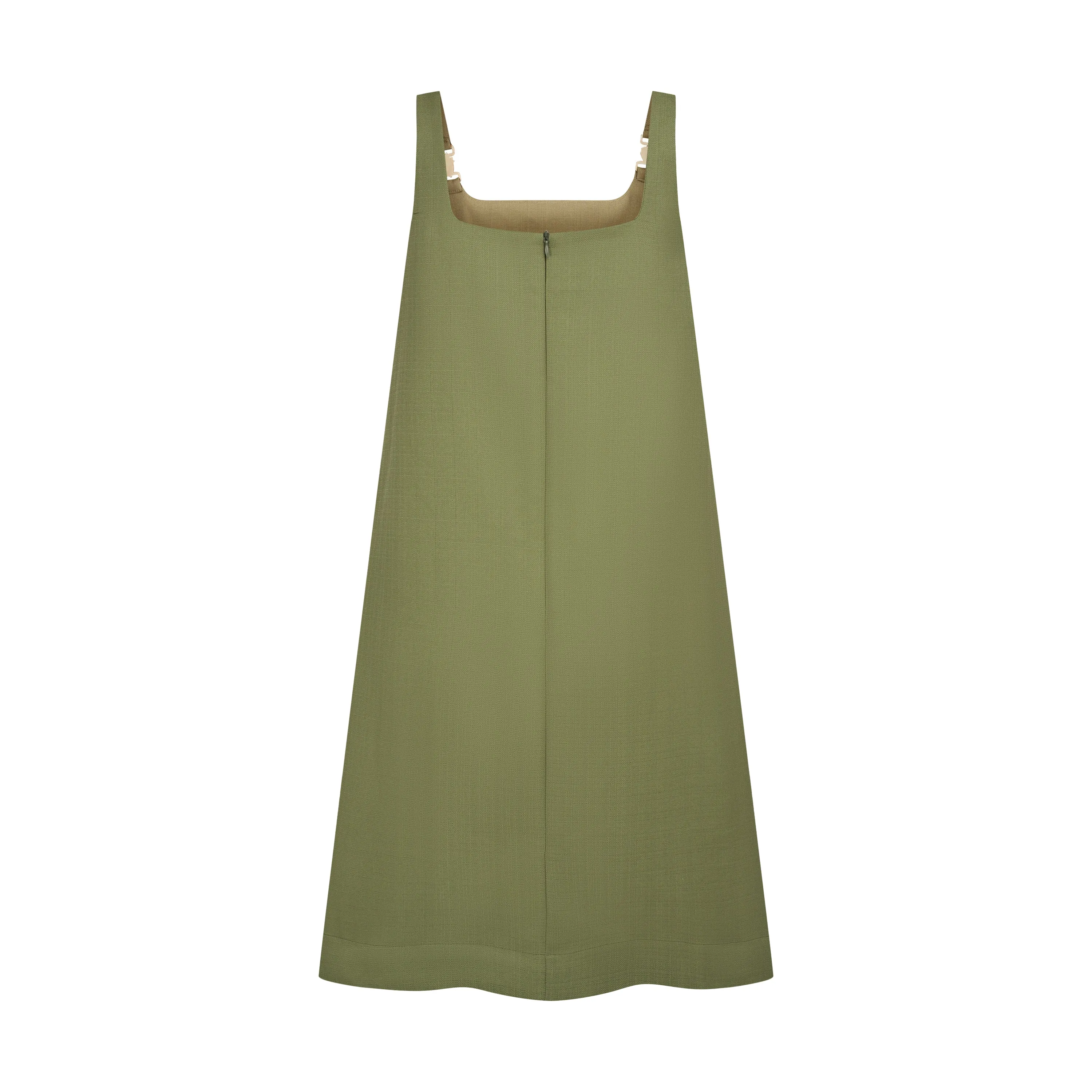 THE STROMBUS SHIFT DRESS-OLIVE