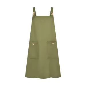 THE STROMBUS SHIFT DRESS-OLIVE