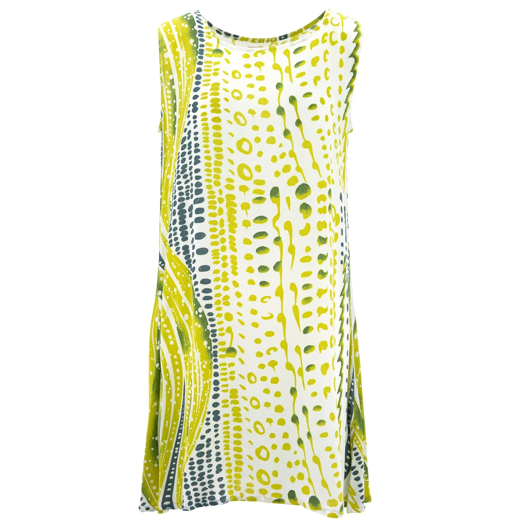 The Swirl Shift Dress - Lime Drops