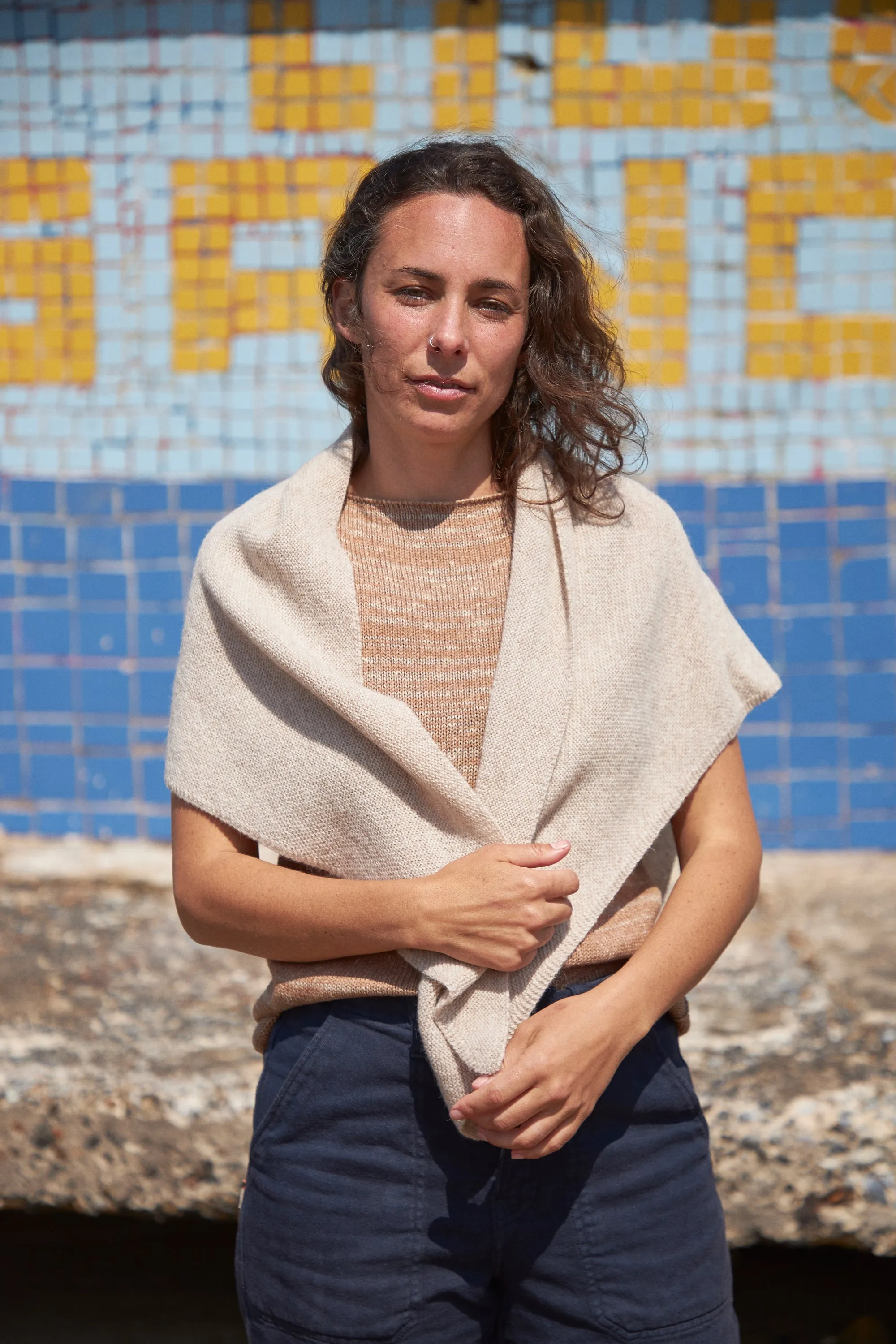 Triangle Scarf | Flax Cream