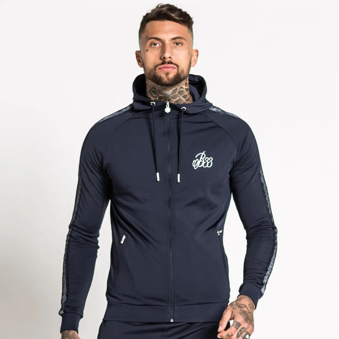 Vos Hoodie - Navy/White